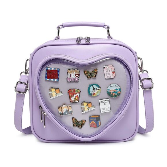 Modern Dopamine Color Ita Satchel Multi Purpose Backpack Crossbody Satchel Hea - Picture 1 of 9